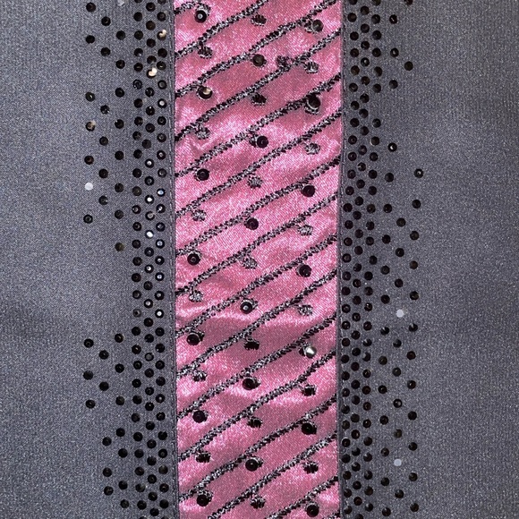 Hand Sewn Women's Modest Black and Fuchsia Abaya Muslim Dress - Picture 8 of 11